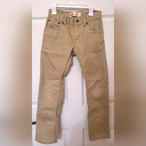 Boys Levi's 511 Slim, tan color